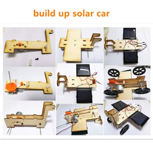  DEUXPER DIY Science Kits for Kids - 3 STEM Educational Building Projects Craft Kit - Solar Circuits Car and Fairy Nightlight Lantern and Machine Caterpillar