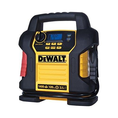  DEWALT dewalt dxaej14 jump starter: 1400 peak700 instant amps, 120 psi digital air compressor