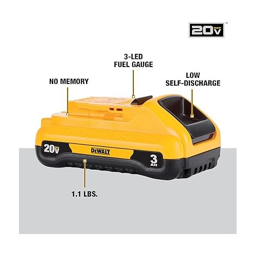  DEWALT DCB230 20V Max* Lithium Ion Battery Pack 3.0Ah