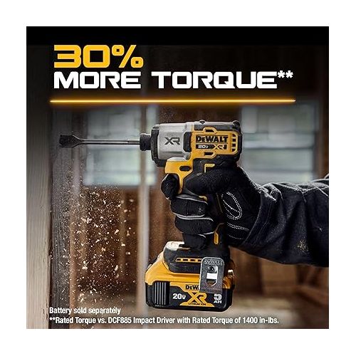  DEWALT 20V MAX XR Impact Driver, Brushless, 1/4