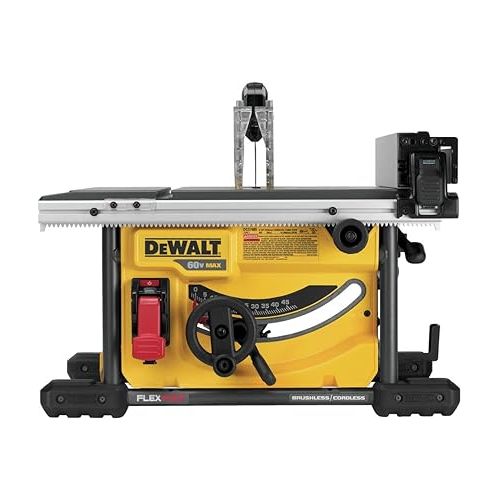  DEWALT FLEXVOLT 60V MAX* Table Saw, 8-1/4-Inch, Tool Only (DCS7485B)