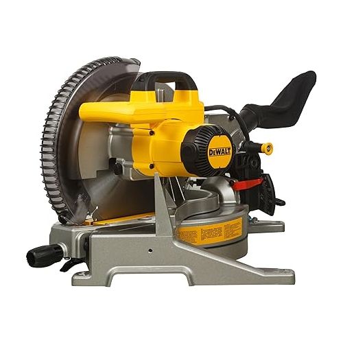  DEWALT 12-Inch Miter Saw, 15-Amp, Single Bevel, Compound (DWS715)