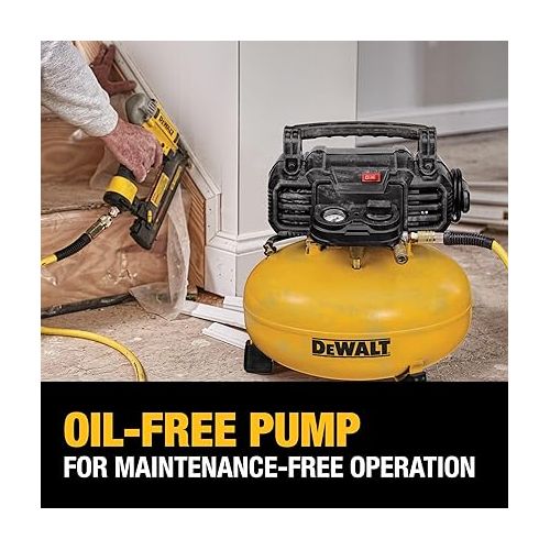  DEWALT Pancake Air Compressor, 6 Gallon, 165 PSI (DWFP55126)