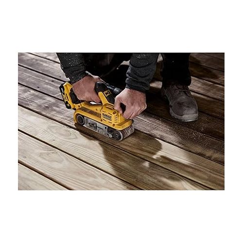  DEWALT 20V MAX* Belt Sander, Cordless, Brushless, Tool Only (DCW220B)