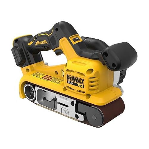  DEWALT 20V MAX* Belt Sander, Cordless, Brushless, Tool Only (DCW220B)