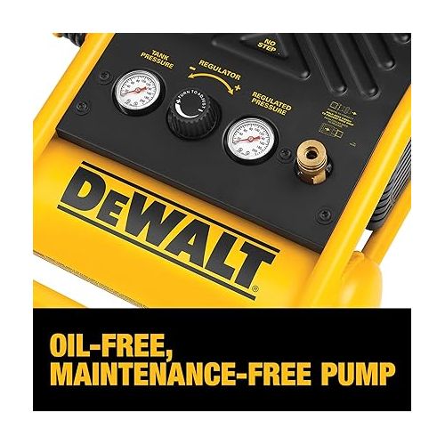  DEWALT Air Compressor, 135-PSI Max, 1 Gallon Tank, 2.6 Amp (D55140)