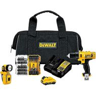 DeWalt 12V MAX 2 Tool Cordless Driver and Drill Hand Tool Set Combo Kit with Drill Bit Set, 45 Piece Screwdriver Set, and Battery Power Pack