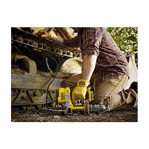  DEWALT 20V MAX Grease Gun, Cordless, 42” Long Hose, 10,000 PSI, Variable Speed Triggers, Bare Tool Only (DCGG571B)