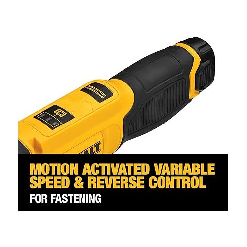  DEWALT 8V MAX Cordless Screwdriver, Gyroscopic, Rechargeable, Battery Included (DCF682N1)