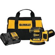 DEWALT 20V MAX Sander, Cordless, 5-Inch, 2.Ah, 8,000-12,000 OPM, Variable Speed Dial, Storage Bag, Battery and Charger Included (DCW210D1)