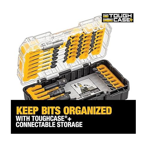  DEWALT Screwdriver Bit Set, Impact Ready, FlexTorq, 40-Piece (DWA2T40IR)