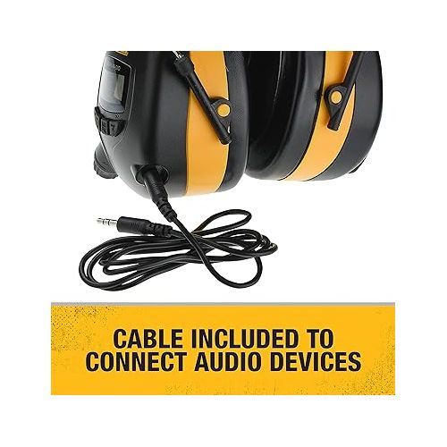  DEWALT DPG15/DPG17 ELECTRONIC HEARING PROTECTION, AMFM AND BLUETOOTH OPTIONS