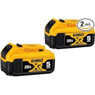 DEWALT 20V MAX XR Battery, 5 Ah, 2-Pack (DCB205-2)
