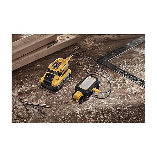  DEWALT LED Light, Powerful and Compact Work Light, Magentic Handle, USB-C Rechargeable (DCL182)