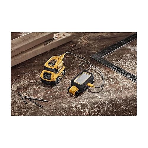  DEWALT LED Light, Powerful and Compact Work Light, Magentic Handle, USB-C Rechargeable (DCL182)