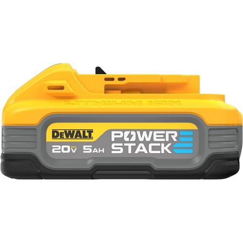  DEWALT 20V MAX XR POWERSTACK 5 Ah Lithium Ion Battery, 2-Pack (DCBP520-2)