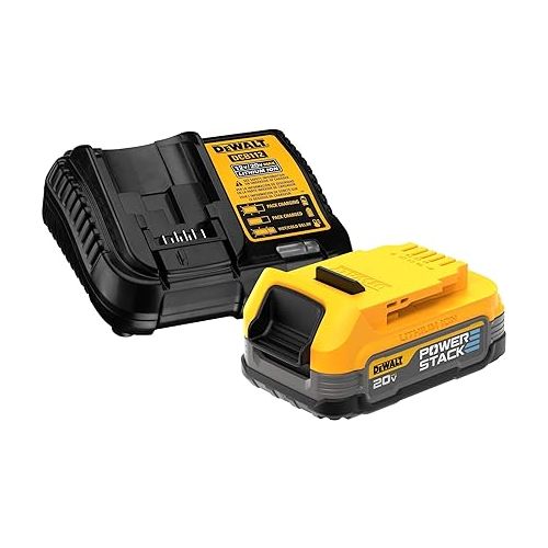  DEWALT 20V MAX* Starter Kit with POWERSTACK Compact Battery and Charger (DCBP034C)
