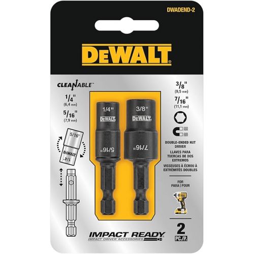  DEWALT Nut Driver Set, Double Ended, 2-Piece (DWADEND-2)