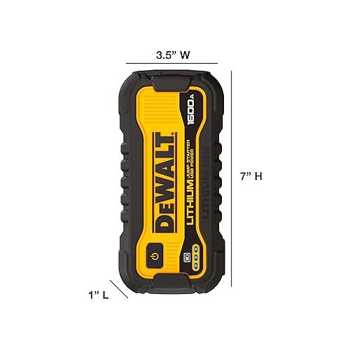  DeWalt DXAELJ16 1600 Peak Amp Jump Starter Battery Booster with USB Power Station