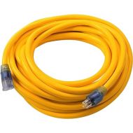 Dewalt 50' 12/3 Sjtw Lighted Extension Cord Yellow