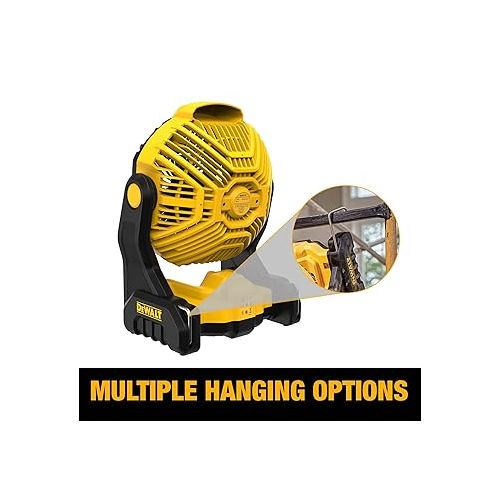  DEWALT 20V MAX Jobsite Fan, Cordless, Portable, Bare Tool Only (DCE512B)