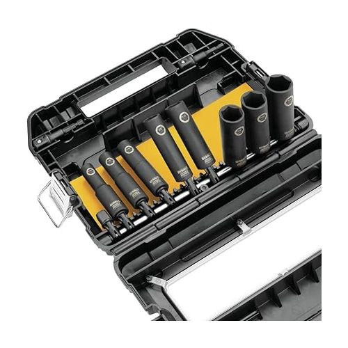  DEWALT Impact Socket Set, SAE, 1/2-Inch, 10-Piece (DW22812)