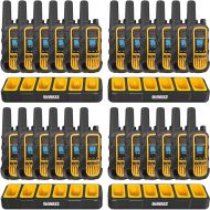 DEWALT DXFRS800 2 Watt Heavy Duty Walkie Talkies - Waterproof, Shock Resistant, Long Range & Rechargeable Two-Way Radio with VOX (24 Pack w/ 4X Gang Chargers) (4DXFRS800-BCH6) 6 Count (Pack of 4)