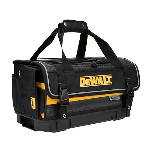  DEWALT TSTAK Tool Bag, 16-inch Durable Tote with Tool Organizer and Hard Bottom (DWST17623)