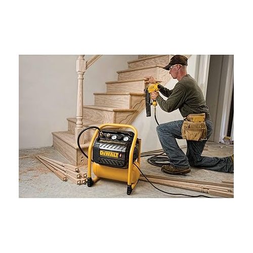  DEWALT Air Compressor for Trim, 200-PSI Max, Quiet Operation (DWFP55130)