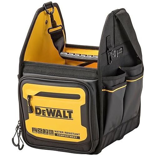  DEWALT Tool Bag, Electrician Tote, Tool Storage and Organization, Durable and Water Resistant, 11 Inch (DWST560105)