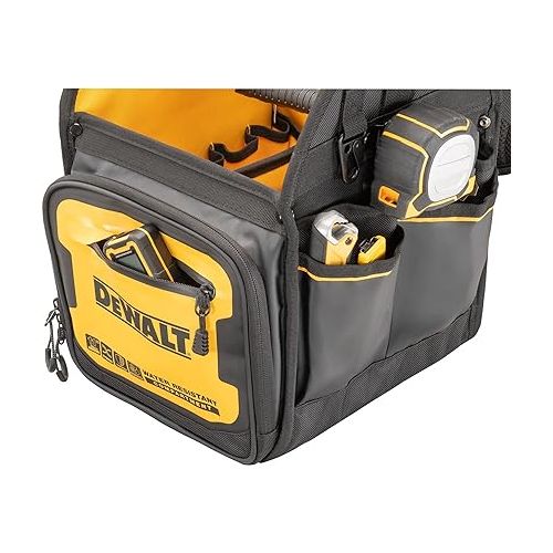  DEWALT Tool Bag, Electrician Tote, Tool Storage and Organization, Durable and Water Resistant, 11 Inch (DWST560105)