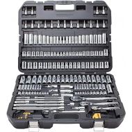 DEWALT Mechanics Tool Set, SAE and Metric, 1/2, 1/4, 3/8 Drive Sizes, 192-Piece (DWMT75049)