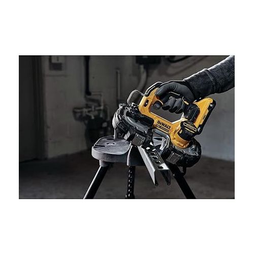  DEWALT ATOMIC 20V MAX Brushless Cordless 1-3/4 in. Compact Bandsaw, Bare Tool Only (DCS377B)