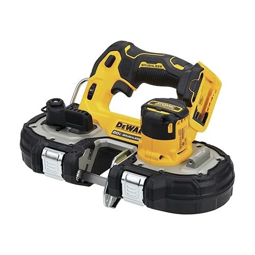  DEWALT ATOMIC 20V MAX Brushless Cordless 1-3/4 in. Compact Bandsaw, Bare Tool Only (DCS377B)