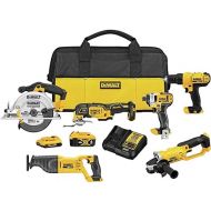 DEWALT 20V MAX Power Tool Combo Kit, 6-Tool Cordless Power Tool Set with Battery and Charger (DCK661D1M1)