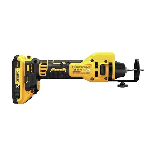  DEWALT 20V MAX Drywall Cutting Tool, Cut Out Tool, 2 Batteries and Charger Included (DCE555D2)
