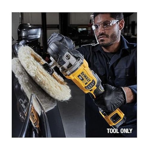  DEWALT 20V MAX* XR Cordless Polisher, Rotary, Variable Speed, 7-Inch, 180 mm, Tool Only (DCM849B)