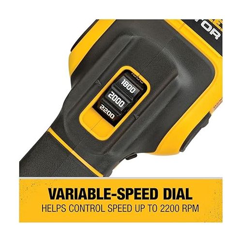  DEWALT 20V MAX* XR Cordless Polisher, Rotary, Variable Speed, 7-Inch, 180 mm, Tool Only (DCM849B)