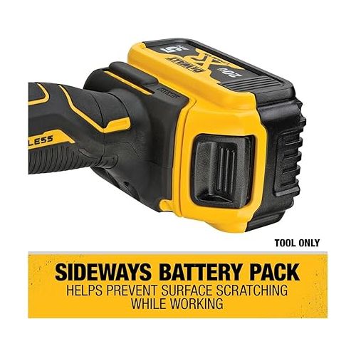  DEWALT 20V MAX* XR Cordless Polisher, Rotary, Variable Speed, 7-Inch, 180 mm, Tool Only (DCM849B)