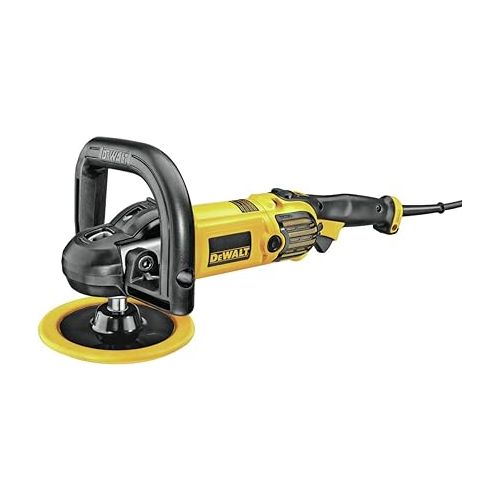  DEWALT Buffer Polisher, 7”-9”, 12 amp, Variable Speed Dial 0-3,500 RPM’s, Corded (DWP849X)