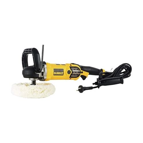  DEWALT Buffer Polisher, 7”-9”, 12 amp, Variable Speed Dial 0-3,500 RPM’s, Corded (DWP849X)