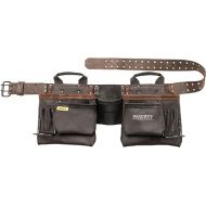 DEWALT Leather Tool Belt, Durable, 11 Pocket Professional Belt (DWST550112)