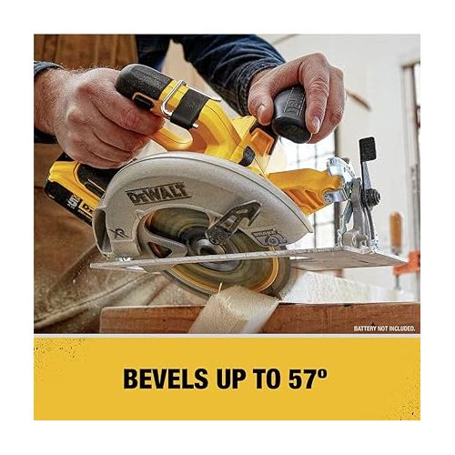  DEWALT 20V MAX 7-1/4-Inch Cordless Circular Saw with Brake, Bare Tool Only (DCS570B)