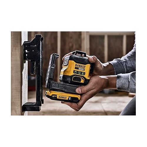  DEWALT 20V MAX Laser Level, Cross Line Laser, 3X360, Green, Bare Tool Only (DCLE34031B)