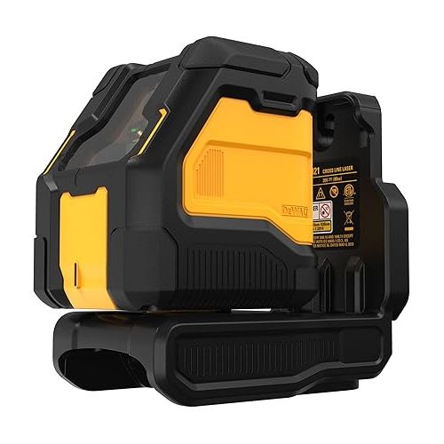  DEWALT 20V MAX, Laser Level, Cross Line Laser, Green, Bare Tool Only (DCLE34021B)