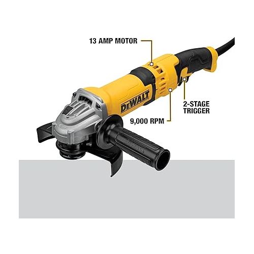  DEWALT Angle Grinder Tool, 4-1/2-Inch to 5-Inch, Trigger Switch (DWE43116)