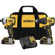 DEWALT ATOMIC 20V MAX* Cordless Drill Combo Kit, Compact (DCK278C2)