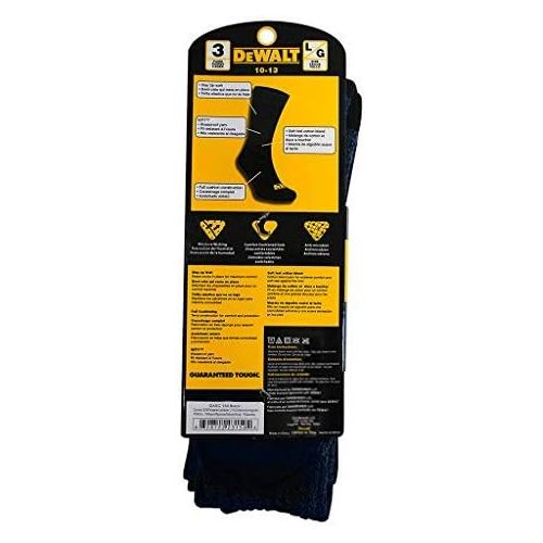  Dewalt Everyday Work Crew Sock Dxsc150 Cotton Blend Men