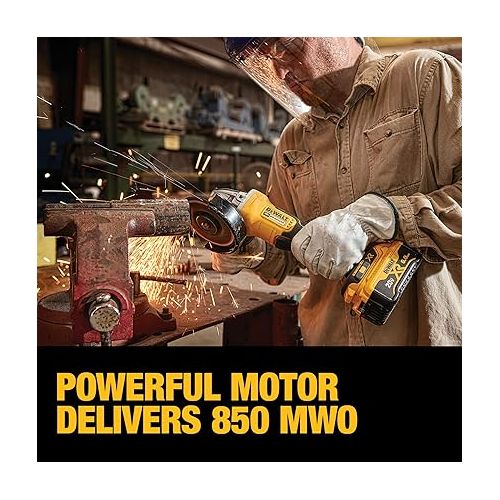  DEWALT 20V MAX* Angle Grinder Tool Kit, 4-1/2-Inch, Paddle Switch with Brake (DCG413R2)