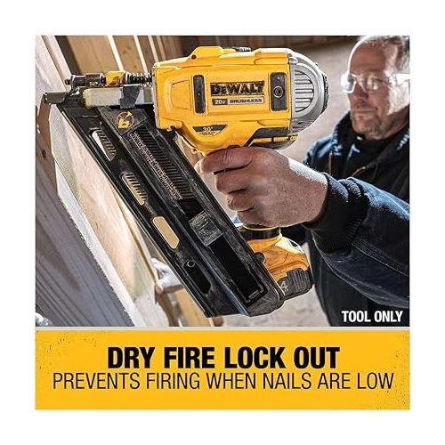  DEWALT 20V MAX* XR Framing Nailer, Dual Speed, Tool Only (DCN692B)